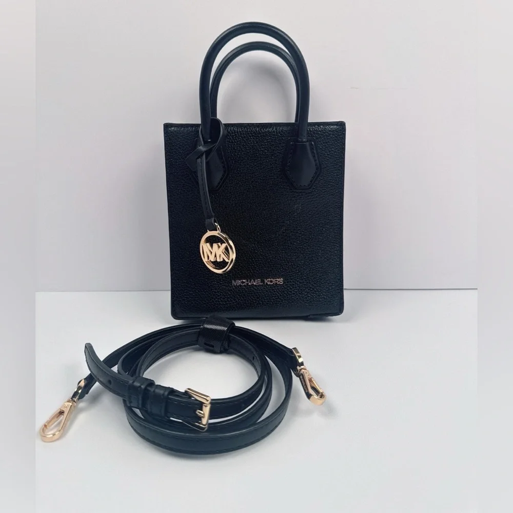Michael Kors Mercer Small Pebbled Leather Crossbody Bag